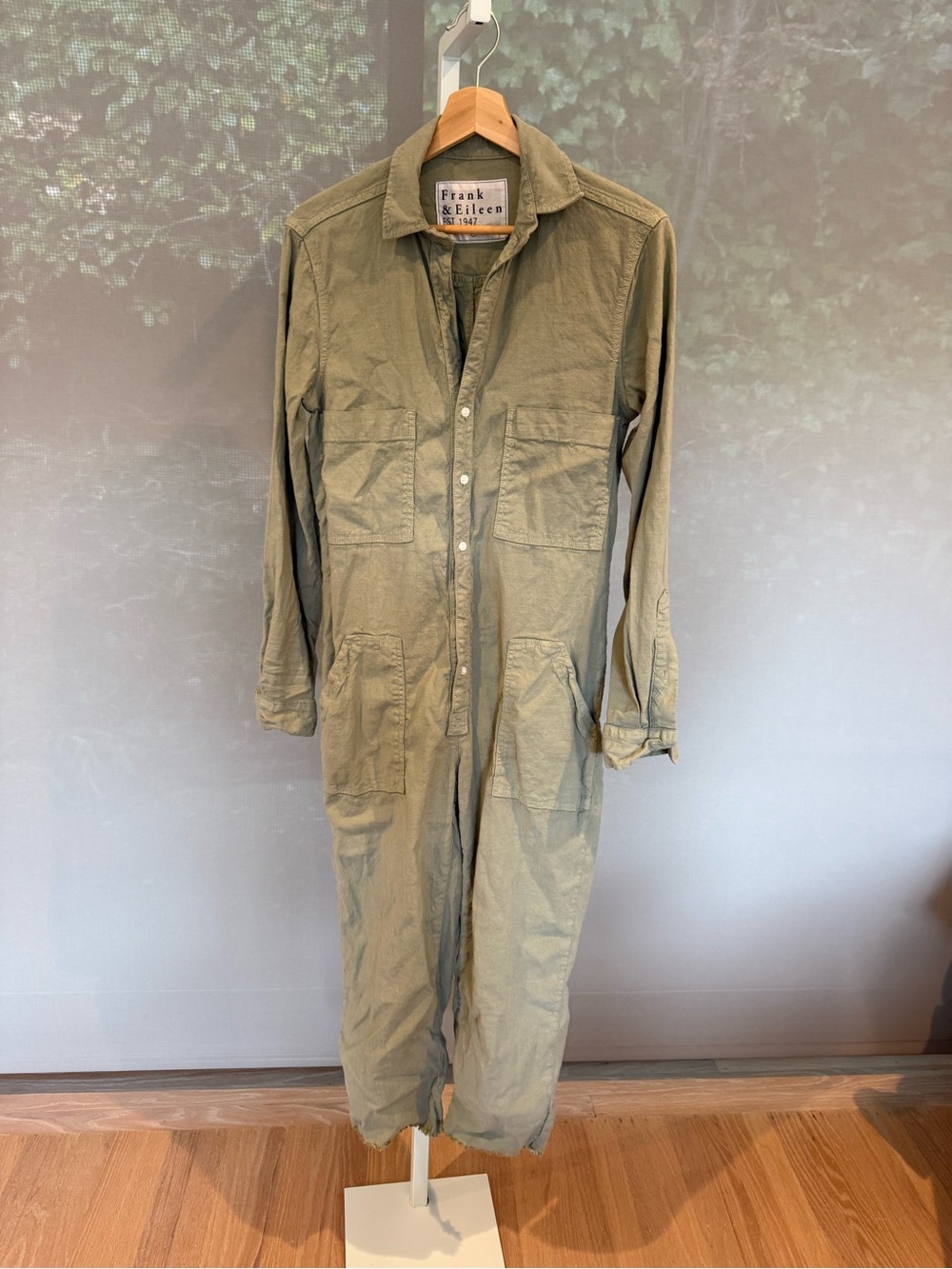Frank & Eileen Olive Green Utility Jumpsuit